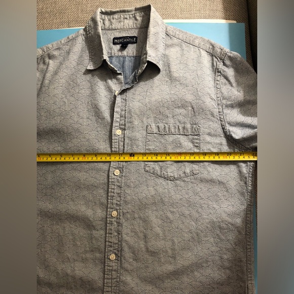 J. CREW MERCANTILE MEN’S COTTON CHAMBRAY SHORT SLEEVE SHIRT - Picture 10 of 13